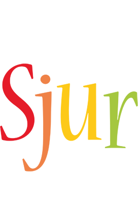 Sjur birthday logo