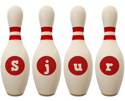 Sjur bowling-pin logo