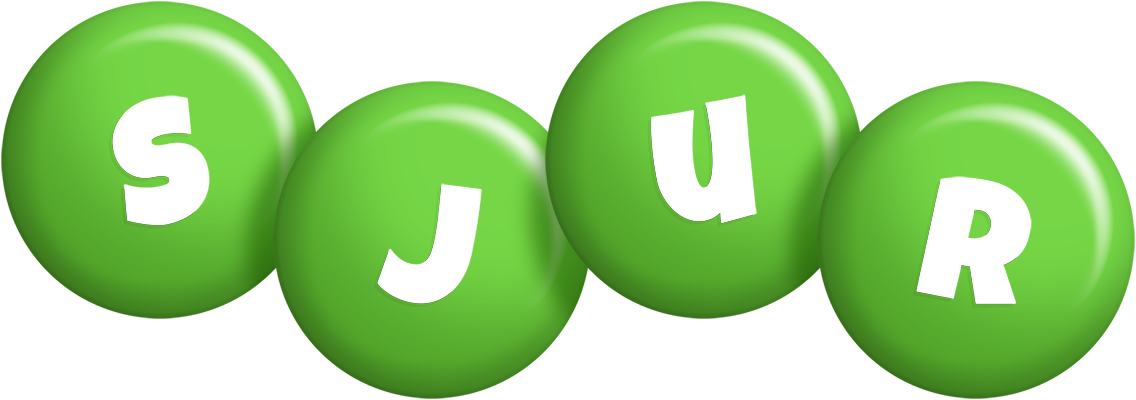 Sjur candy-green logo