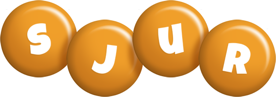 Sjur candy-orange logo