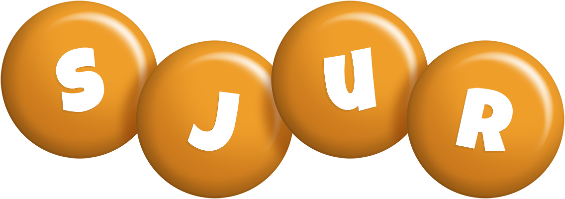Sjur candy-orange logo