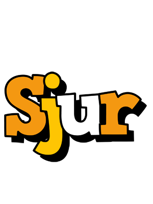 Sjur cartoon logo
