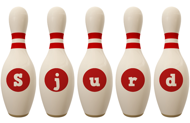 Sjurd bowling-pin logo