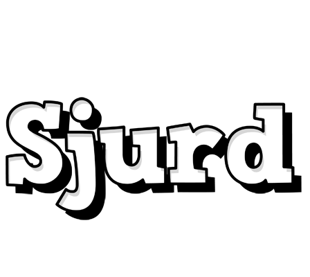 Sjurd snowing logo