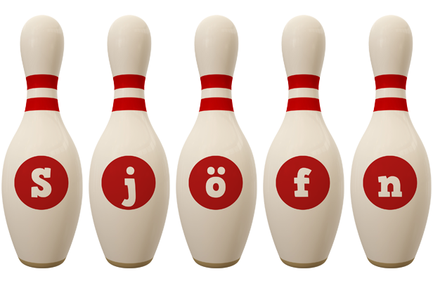 Sjöfn bowling-pin logo