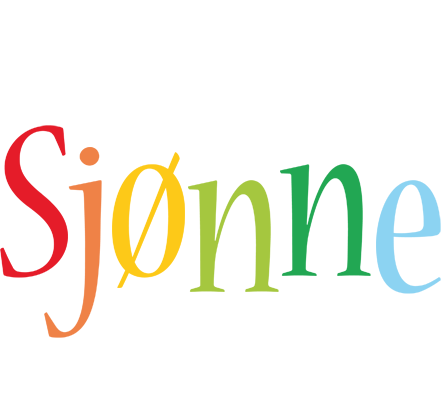 Sjønne birthday logo