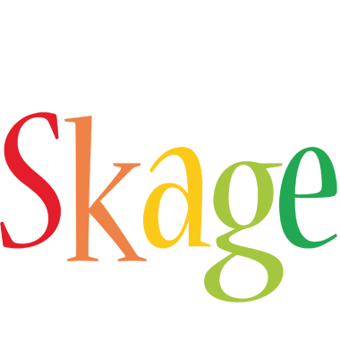 Skage birthday logo