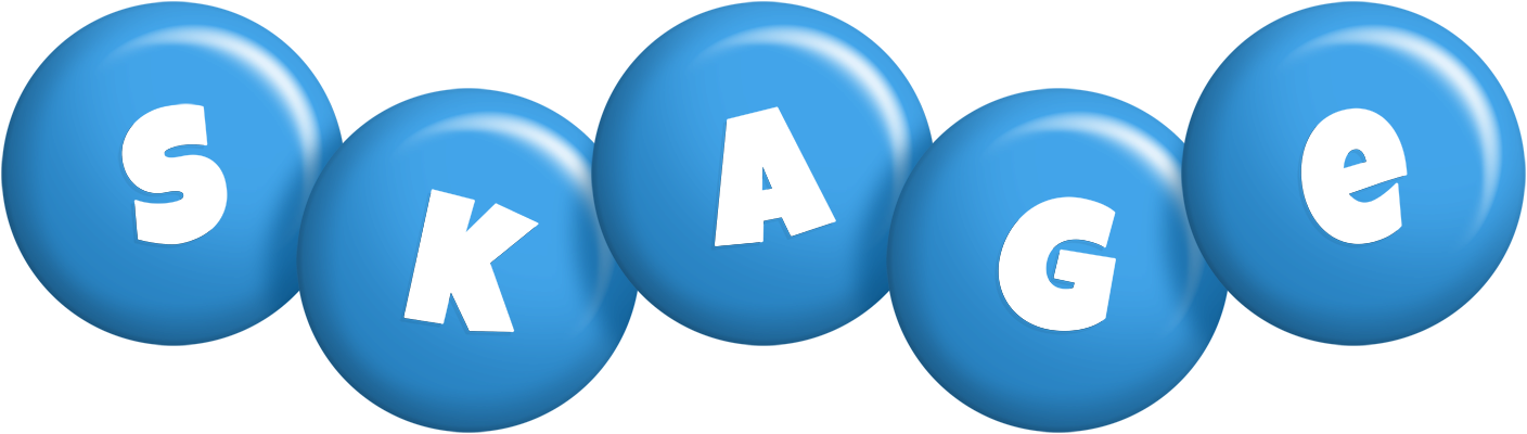 Skage candy-blue logo