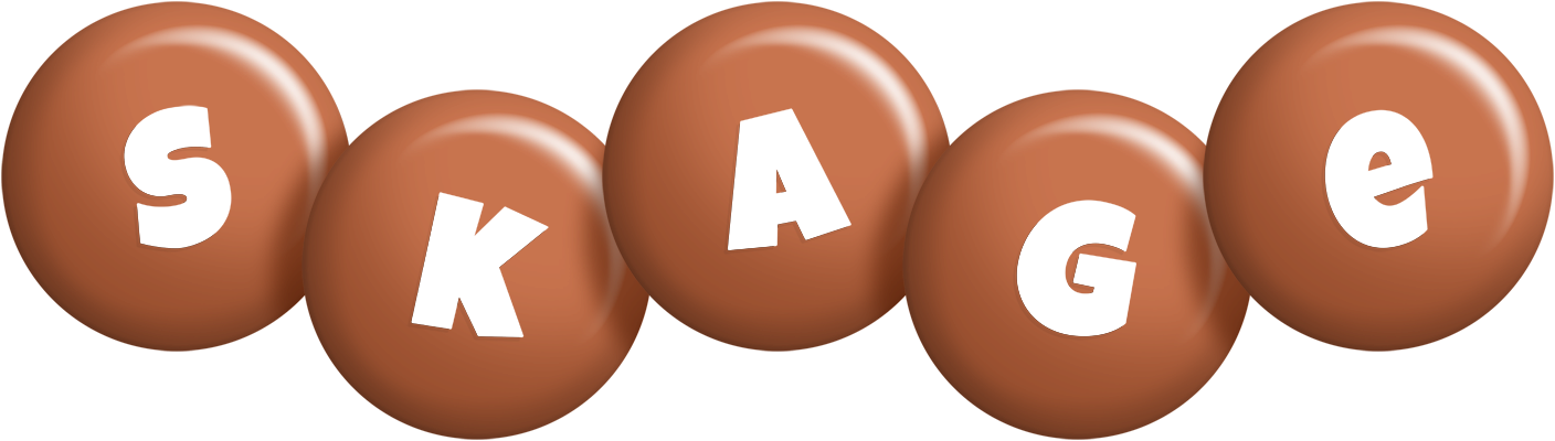 Skage candy-brown logo