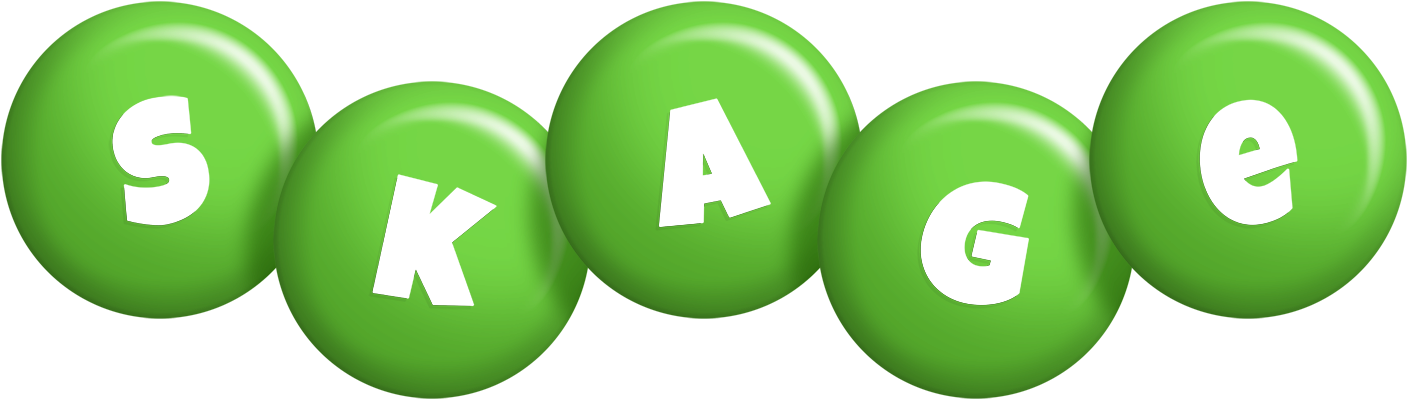 Skage candy-green logo