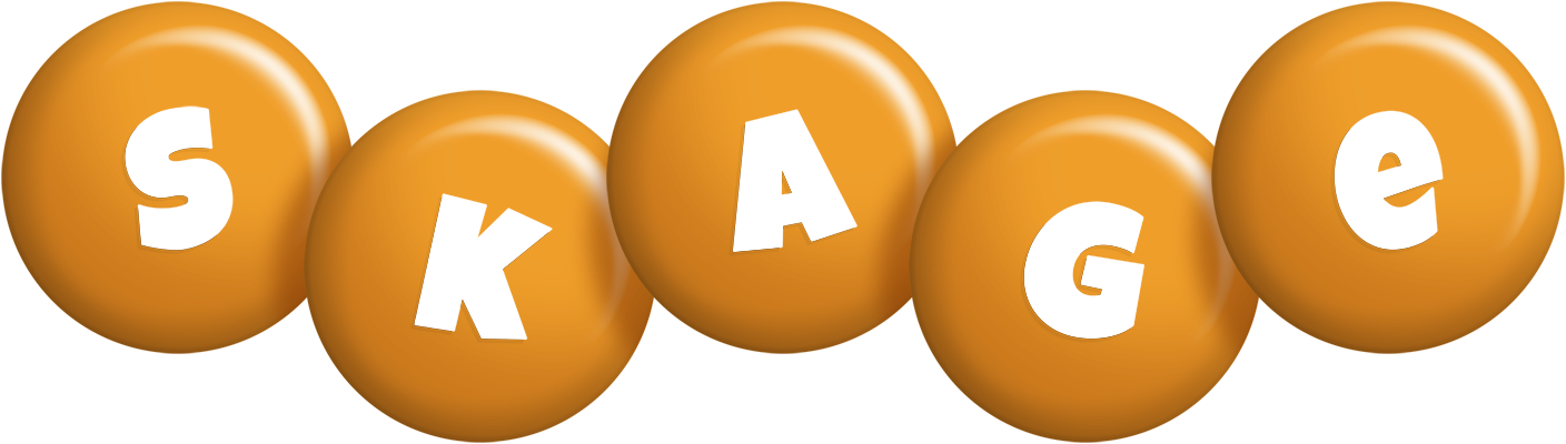 Skage candy-orange logo