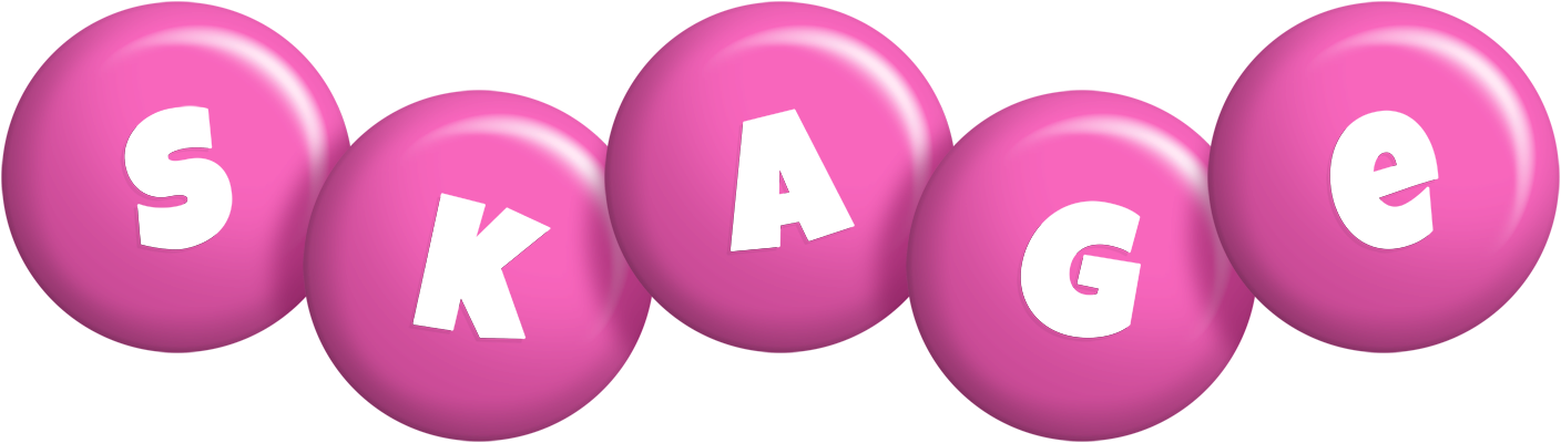 Skage candy-pink logo