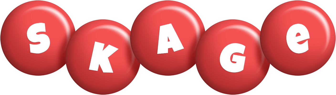 Skage candy-red logo