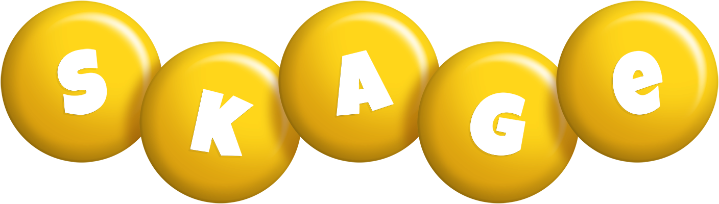 Skage candy-yellow logo