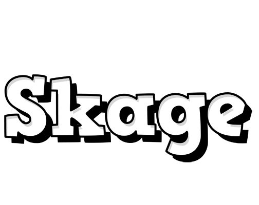 Skage snowing logo