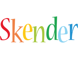 Skender birthday logo