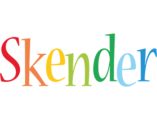 Skender birthday logo