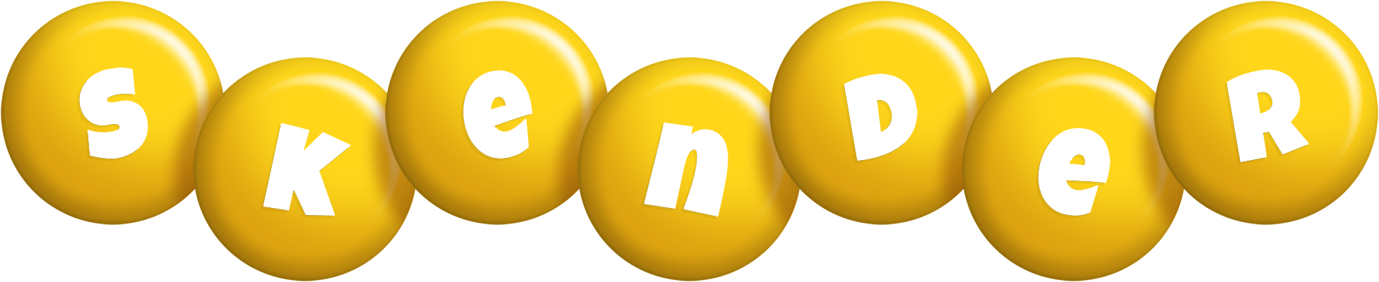 Skender candy-yellow logo
