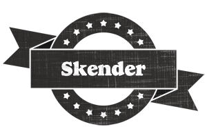 Skender grunge logo