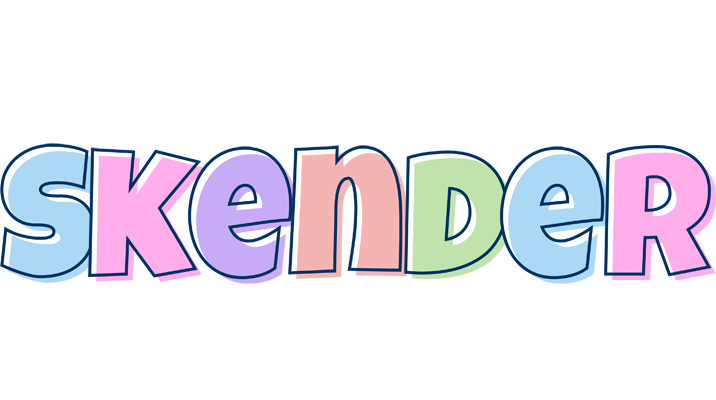 Skender pastel logo