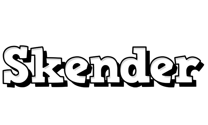 Skender snowing logo