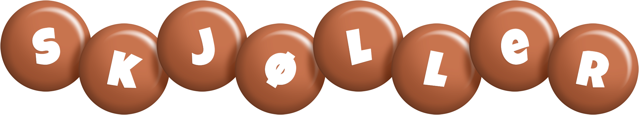 Skjøller candy-brown logo