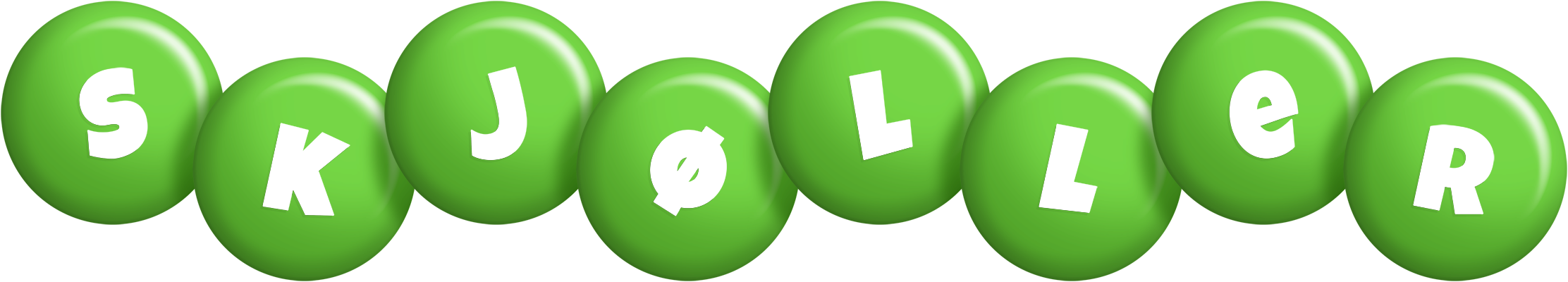 Skjøller candy-green logo