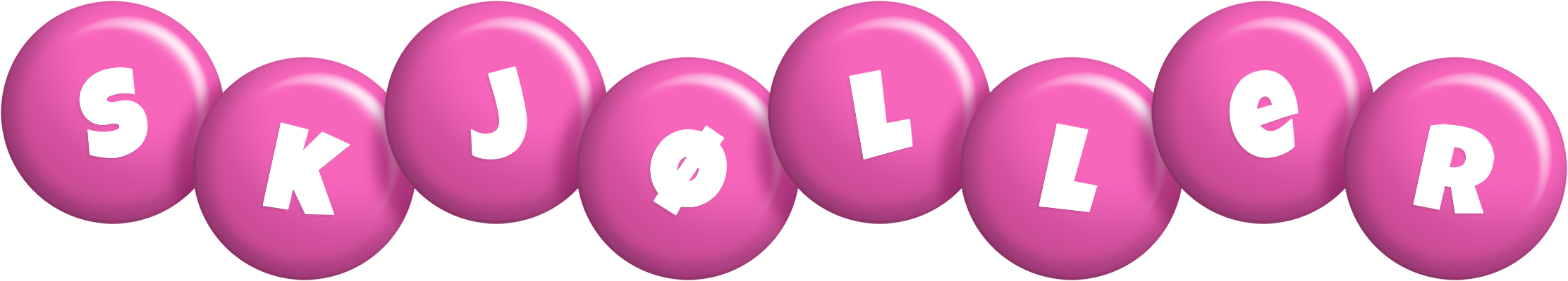 Skjøller candy-pink logo