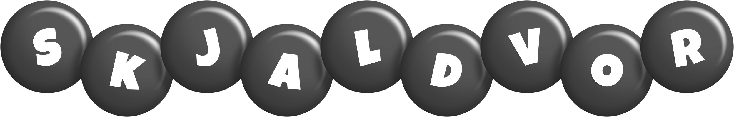 Skjaldvor candy-black logo