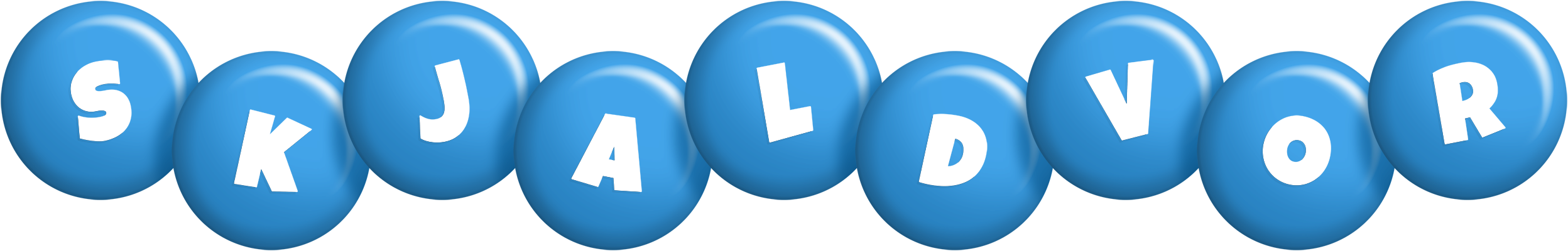 Skjaldvor candy-blue logo