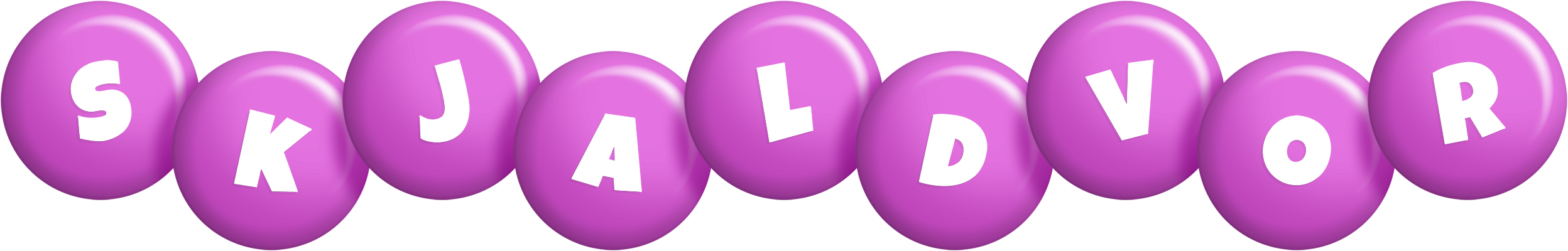 Skjaldvor candy-purple logo
