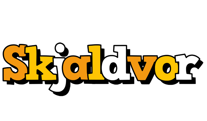 Skjaldvor cartoon logo