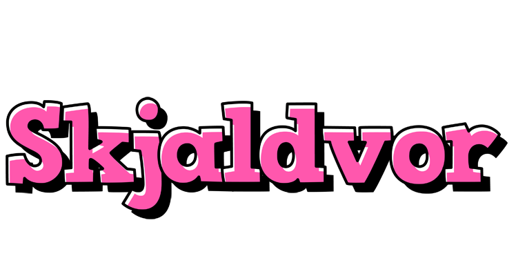 Skjaldvor girlish logo