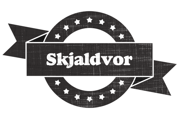 Skjaldvor grunge logo