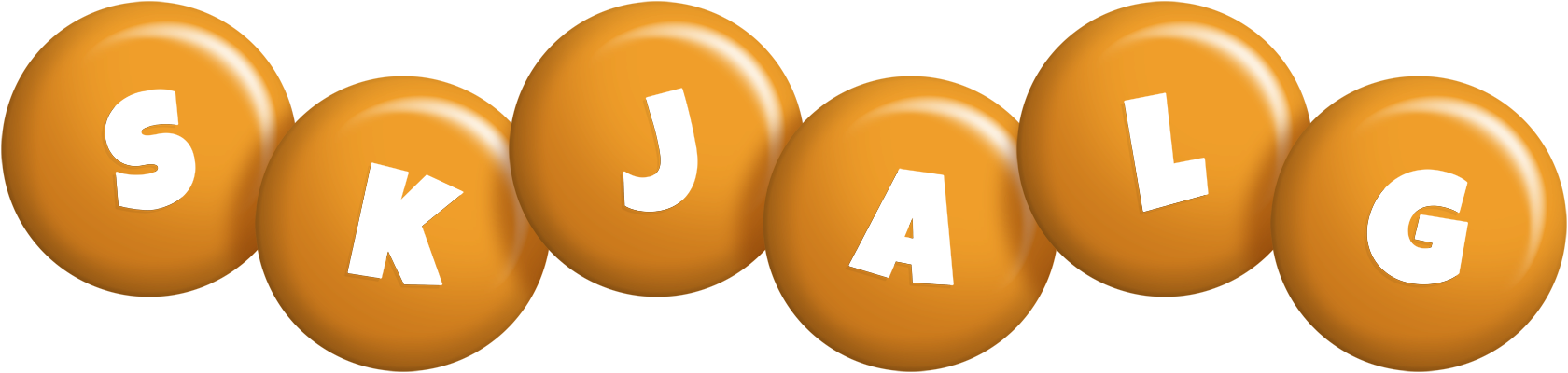 Skjalg candy-orange logo