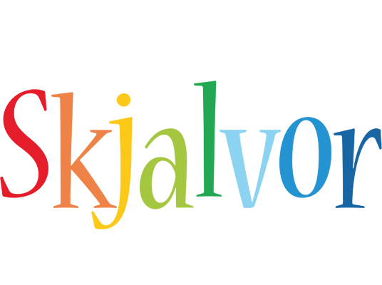 Skjalvor birthday logo