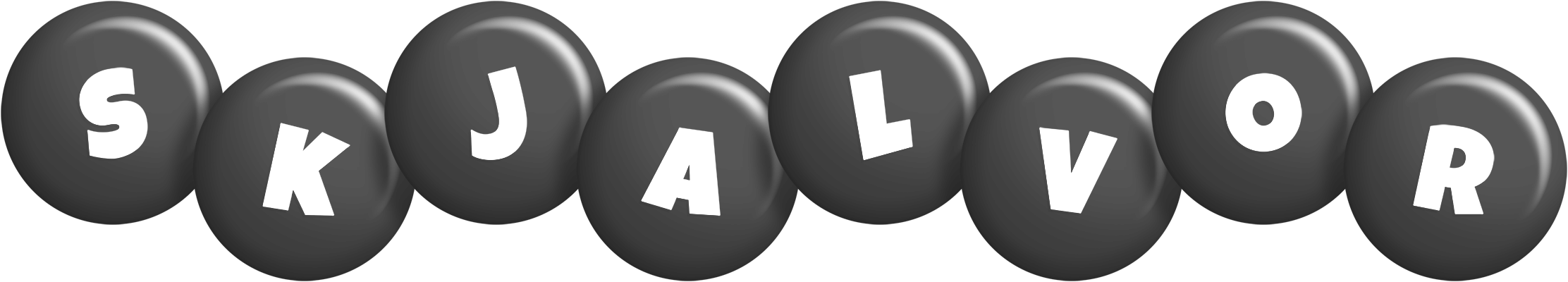 Skjalvor candy-black logo