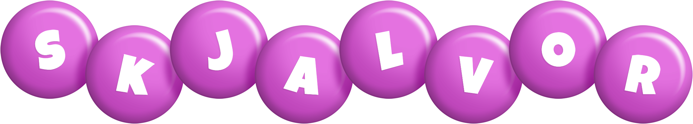 Skjalvor candy-purple logo
