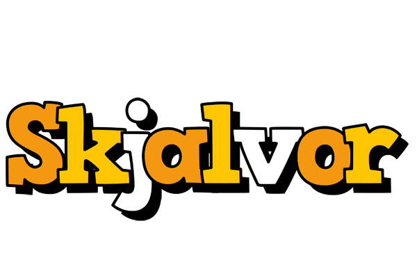 Skjalvor cartoon logo