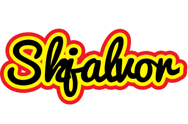 Skjalvor flaming logo