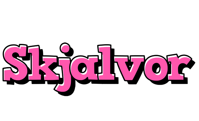 Skjalvor girlish logo
