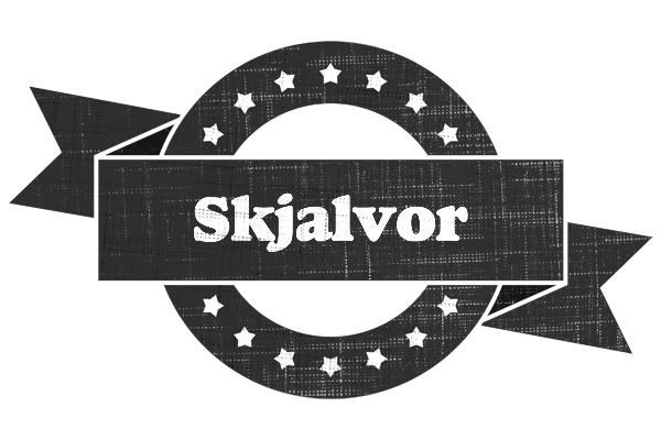 Skjalvor grunge logo