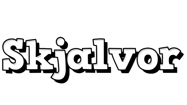Skjalvor snowing logo