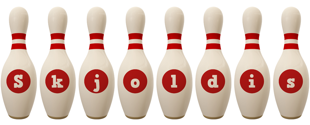 Skjoldis bowling-pin logo