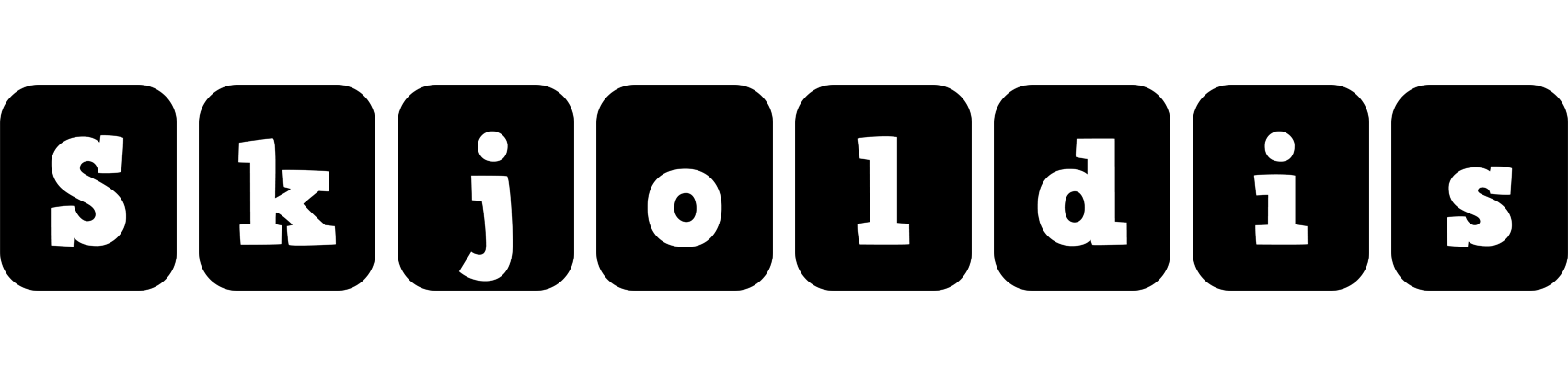 Skjoldis box logo