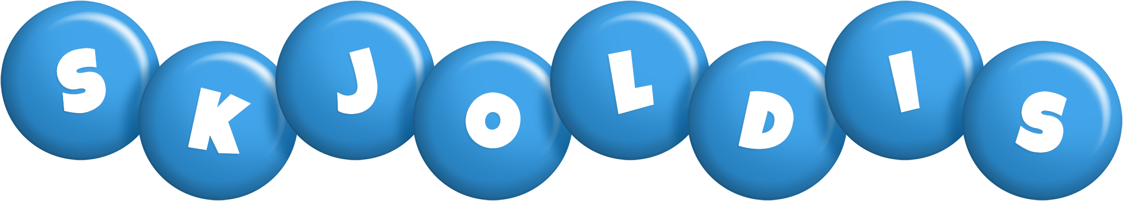Skjoldis candy-blue logo