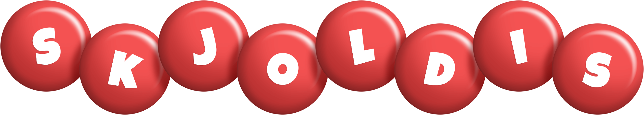 Skjoldis candy-red logo