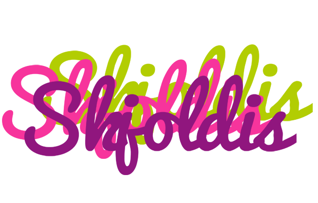 Skjoldis flowers logo