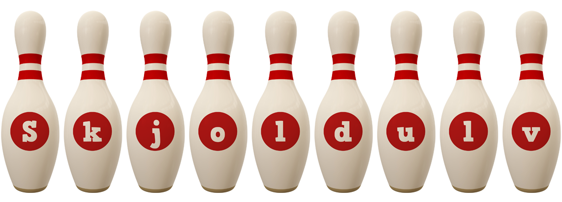 Skjoldulv bowling-pin logo