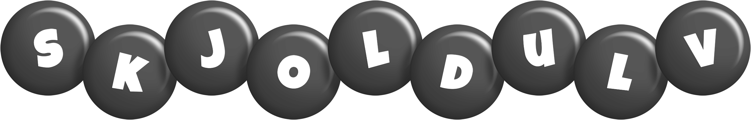 Skjoldulv candy-black logo